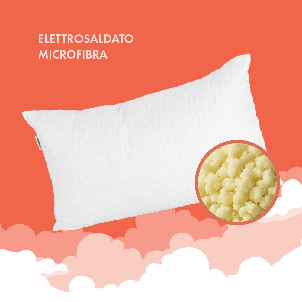Guanciale fiocco di memory elettrosaldato – Microfibra