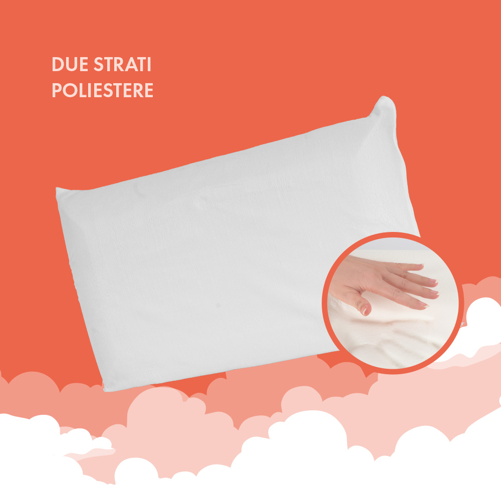 Guanciale memory due strati – Poliestere