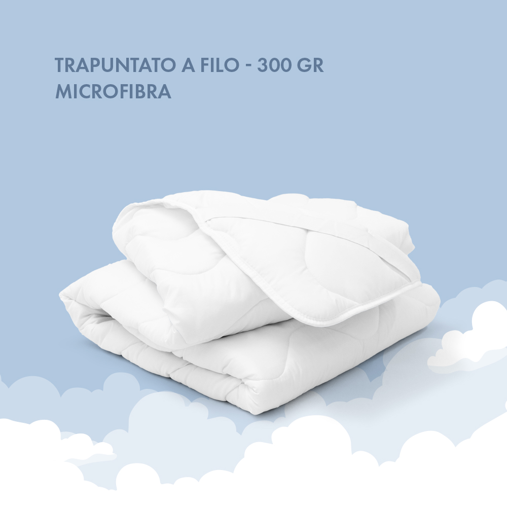 TOPPER OVATTA 300 GR TRAUNTATO A FILO – MICROFIBRA