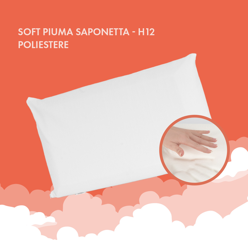 Guanciale soft piuma saponetta H12 – Poliestere